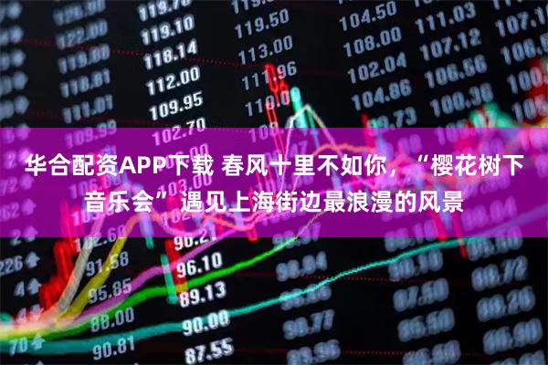 华合配资APP下载 春风十里不如你，“樱花树下音乐会” 遇见上海街边最浪漫的风景